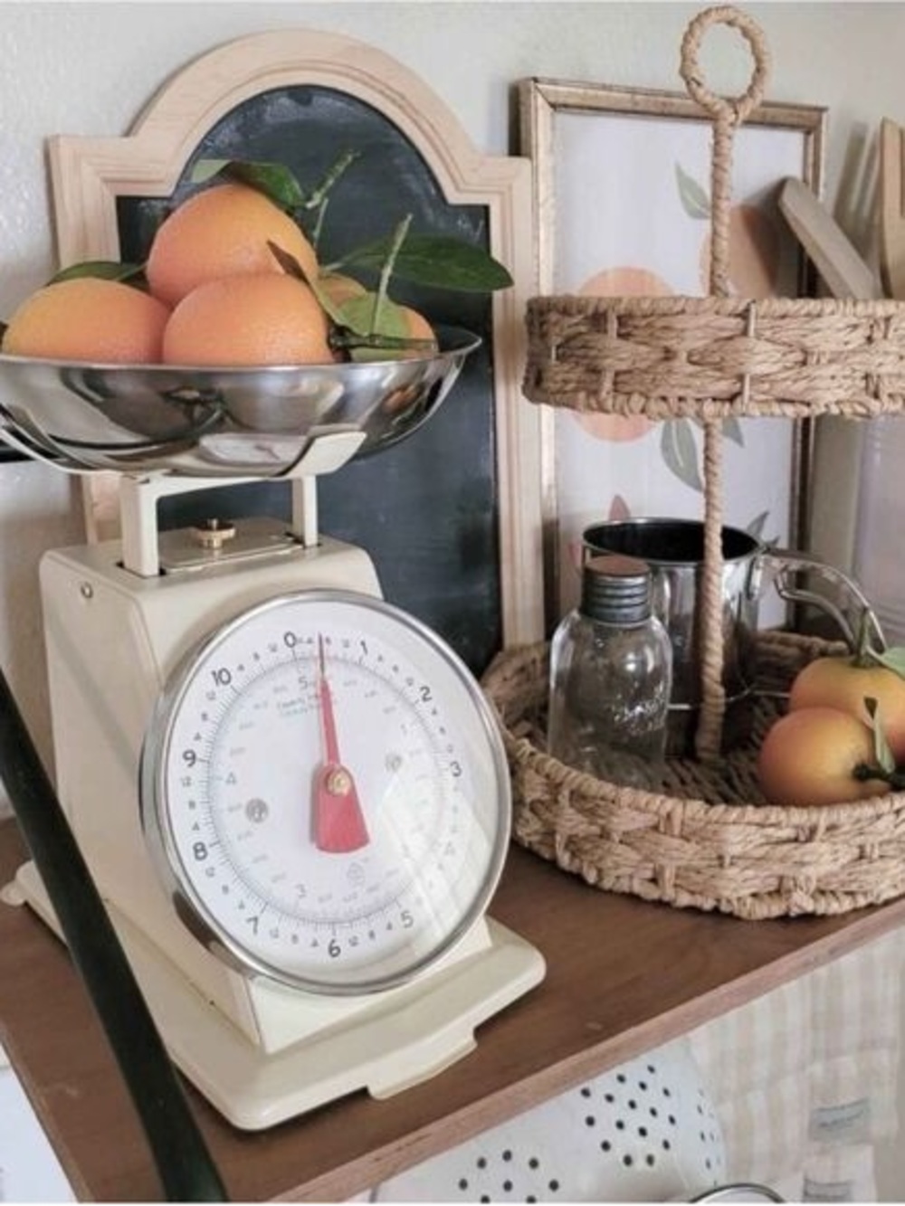 Magnolia Hearth & Hand 11lb Stainless Steel Kitchen Scale Ivory‎